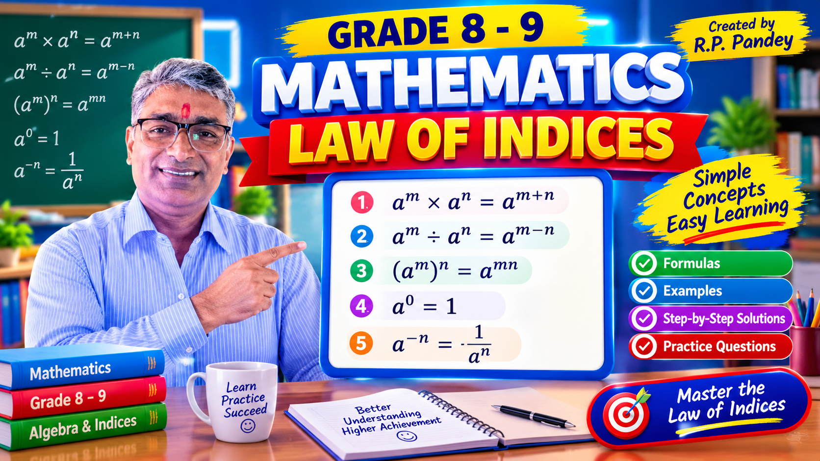 Law of Indices (घाताङ्कका नियमहरू)Grade 8–9 Mathematics