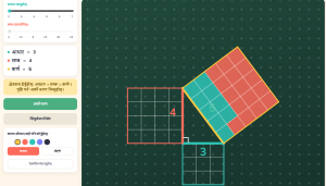 Pythagoras Theorem Simulation-Grade-8