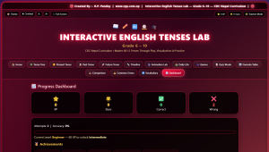 Interactive-English-Tenses-Grade 6-10