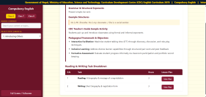 English Lesson Plan For Grade 6,7 and 8.